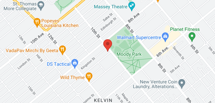 map of 726 TENTH STREET